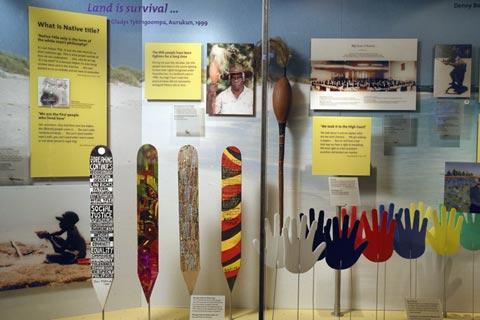 Display featuring part of the Sea of Hands