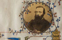 Detail of a portrait of Robert O'Hara Burke