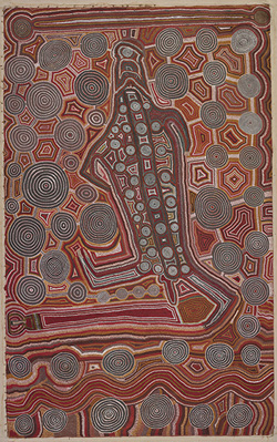 Aboriginal 'Yumari' dot painting.