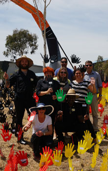 MINmin staff at Sea of Hands event.