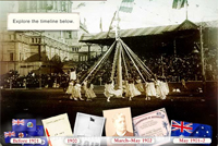 A screenshot image of the Citizen's Arch interactive.