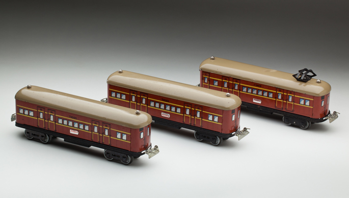 New South Wales Railways suburban electric train set made by Ferris Bros Pty Ltd