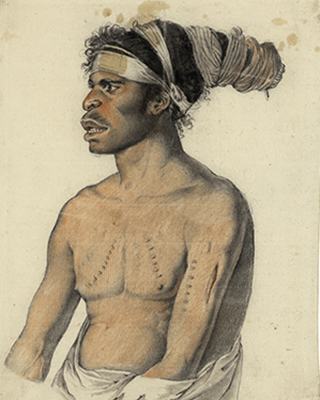 Portrait of a man from New Holland by Nicolas-Martin Petit