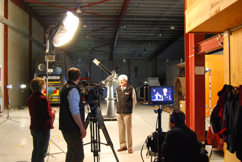 Filming commences. Photo: Michael Honey, Icelab.