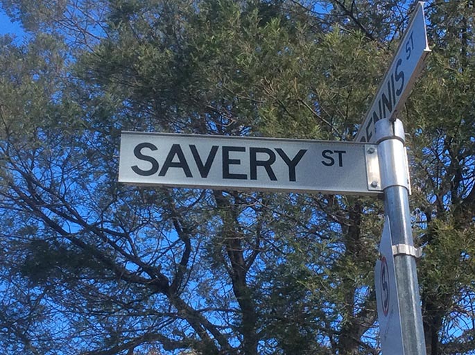 Headstone reads ‘in memory of Henry Savery/Australia’s first novelist / Businessman, forger, convict and author.’ It continues with more details of his birth and death.