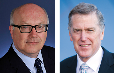 Senator the Hon George Brandis QC and Daniel Gilbert AM.