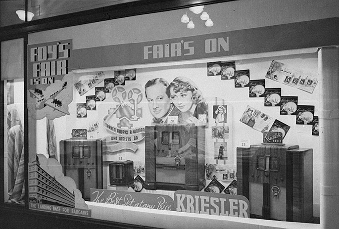 Kriesler Radio display at Mark Foy’s department store