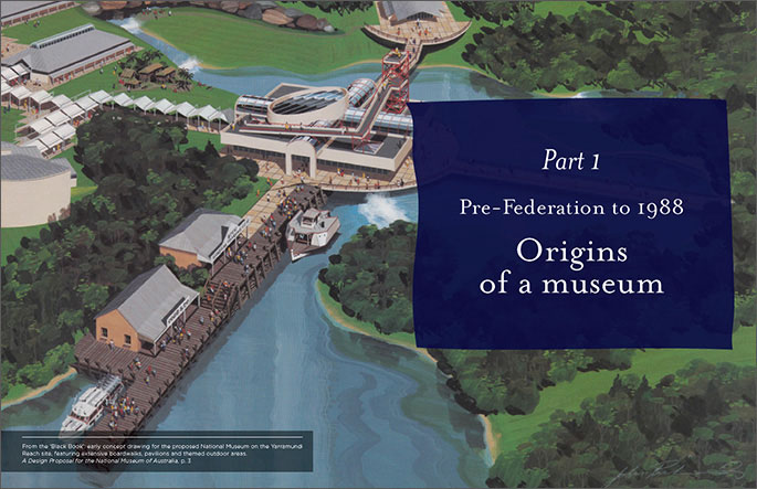 Screenshot of Part 1 of the book: Origins of a museum.