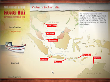 A screenshot of an interactive