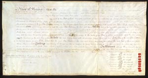 Photograph of the Batman Land Deed.
