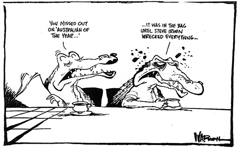 Cartoon by Warren Brown