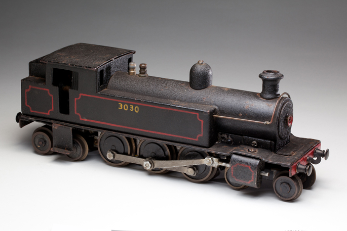 New South Wales Railways C30 class tank locomotive, made with pressed and cast metals by Ferris Bros Pty Ltd
