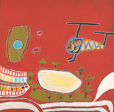 'Helicopter Ride with Brooksy to See My Father's Ngurra' (Country), 2011, Ken Shepherd