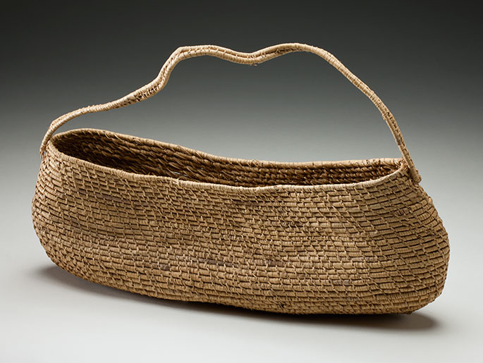 Photograph of small pandanus basket