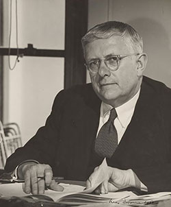 Black and white photograph of Do HV Evatt