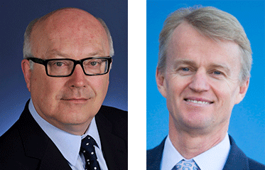 Senator the Hon George Brandis QC and Mr David Jones.