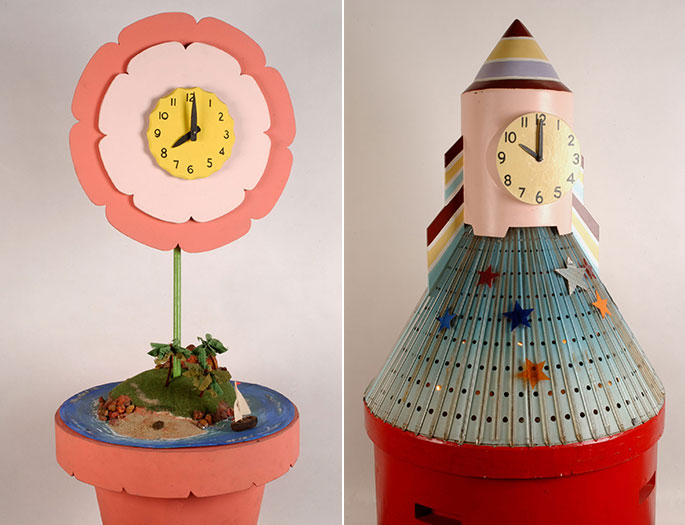 The Flower Clock and the Rocket Clock