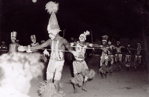 Ceremonial dance at a wedding, 1955.