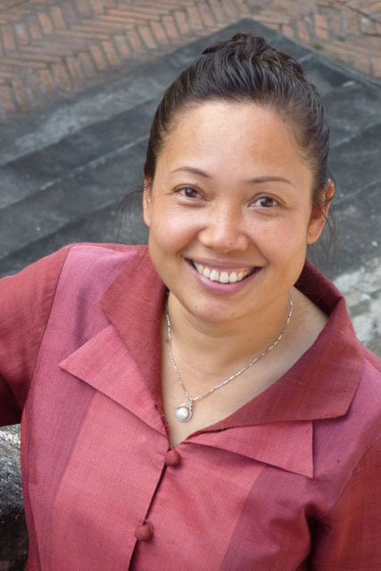 Director of the Luang Prabang National Museum, Mrs Vanpheng Keophanna.