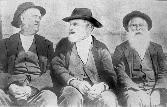 Former convicts Tom ‘the dealer’ (of skins and hides), Davey Evans and Paddy Paternoster