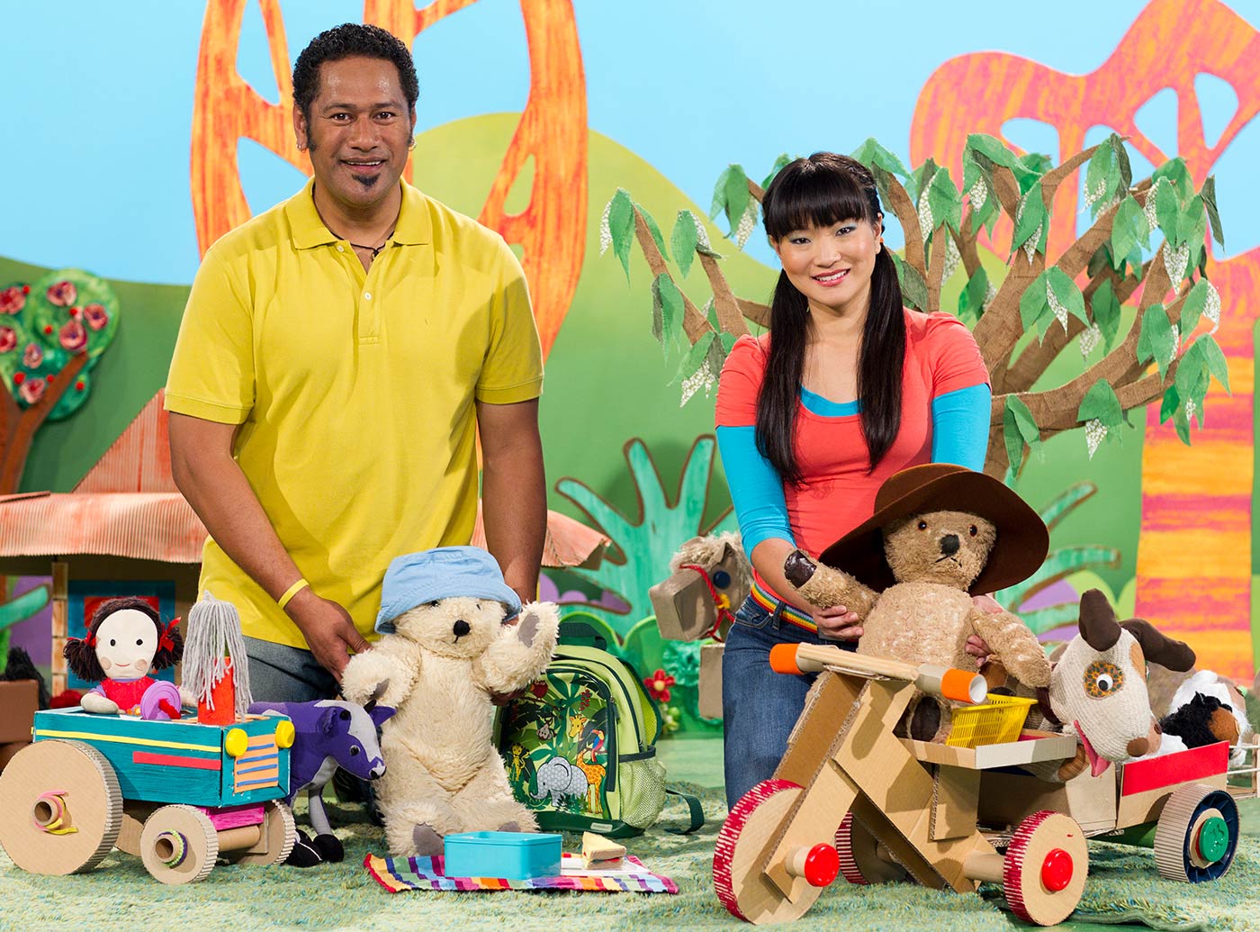 Jay Laga'aia and Michelle Lim Davidson