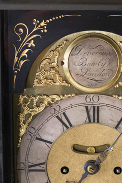 A close-up of the face of the Blaxland clock.