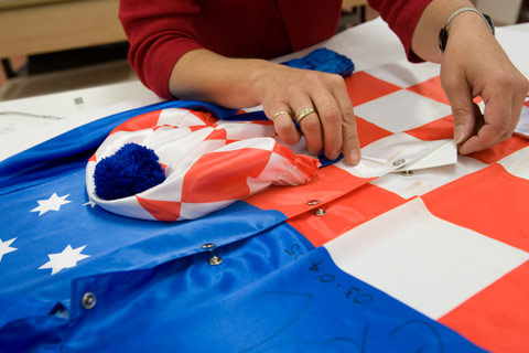 Stain reduction using solvents.