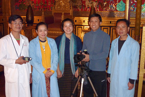 Staff from the Luang Prabang National Museum, Lao.