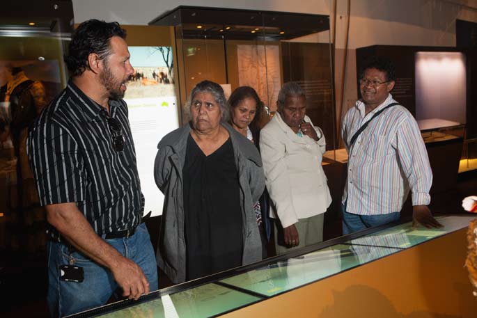 Host Lee Burgess takes members of the Yirandali community on a tour of Landmarks