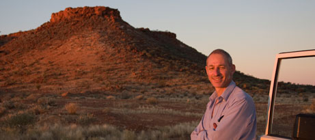 peter-thorley-homepage.jpg Curator Peter Thorley on the Northern Territory and West Australian border.