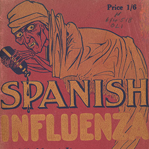 Book cover - Spanish influenza All About It Professor Wade Oliver, Copyright holder unknown.