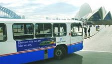 Sydney buses carry the message of the Museum