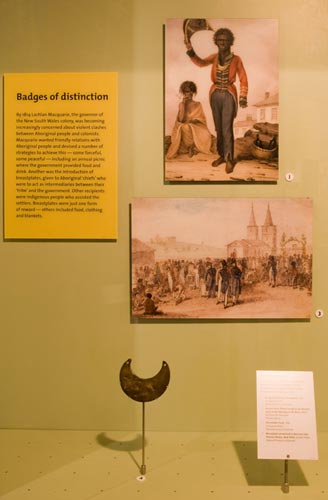 Display of breastplates and photographs