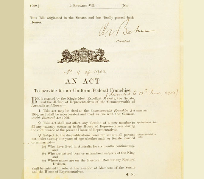 front page of original legislation