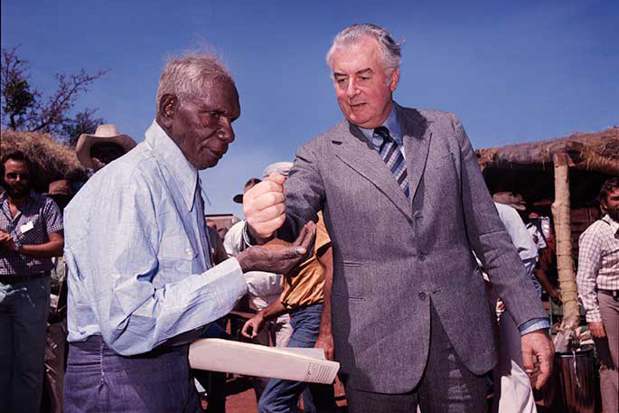 Vincent Lingiari and Gough Whitlam