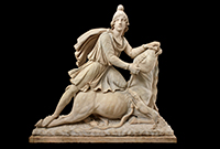 Statue of Mithras, marble, 100–200 CE, Rome, Italy. © The Trustees of the British Museum. Statue of Mithras, marble, 100–200 CE, Rome, Italy. © The Trustees of the British Museum.