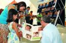 Leonor, Nakiya and Manuel Xyrakis at the launch of Our Voices