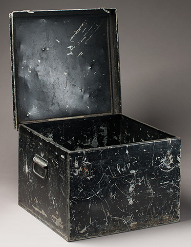 Metal box used by patrol officers in PNG