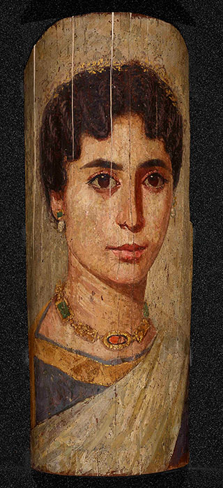 Painting of a woman's head
