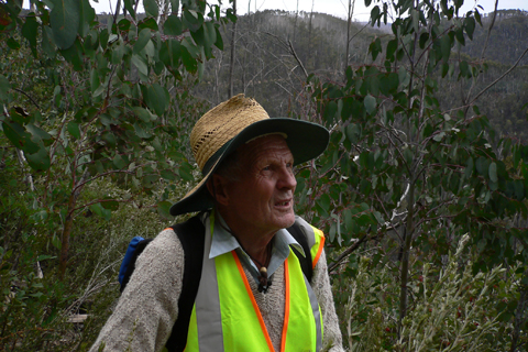 Tom Sonter at the wreck site.