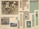 Object Club Arrangement of newspaper clippings