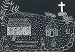 coming of the light-150w.jpg 'Coming of the Light', 2006, linocut print by Sedey Stephen, Erub (Darnley Island), ink on paper. National Museum of Australia.
