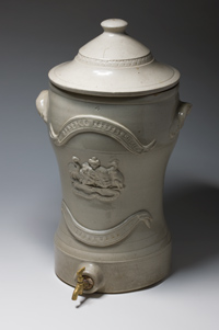 Bendigo Pottery water filter with a tap at the base