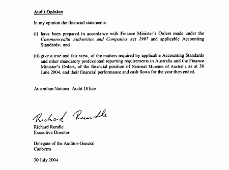 Independent Audit Report to the Minister of Communications, Information Technology and the Arts