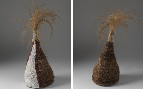 Morning Island Headdress front and back view.
