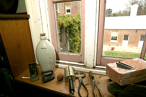 A collection of objects from the Faithfull Family Museum.