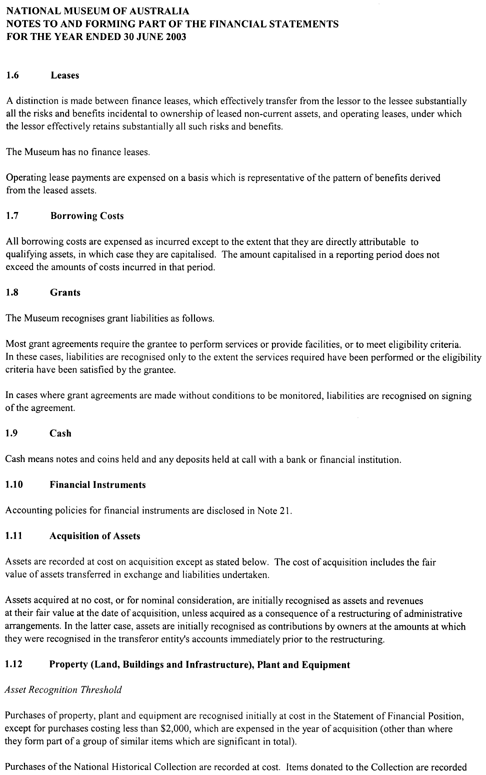 Note 1: Summary of significant accounting policies