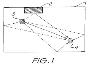 Drawing showing the trajectory of the wifi signal.