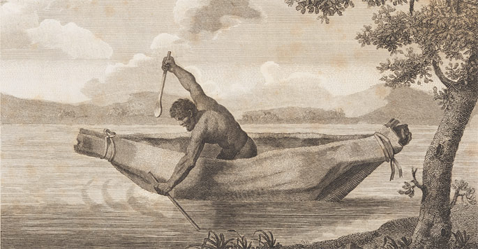 Engraving by Samuel John Neele of James Grant’s image of ‘Pimbloy’ is believed to be the only known depiction of Pemulwuy
