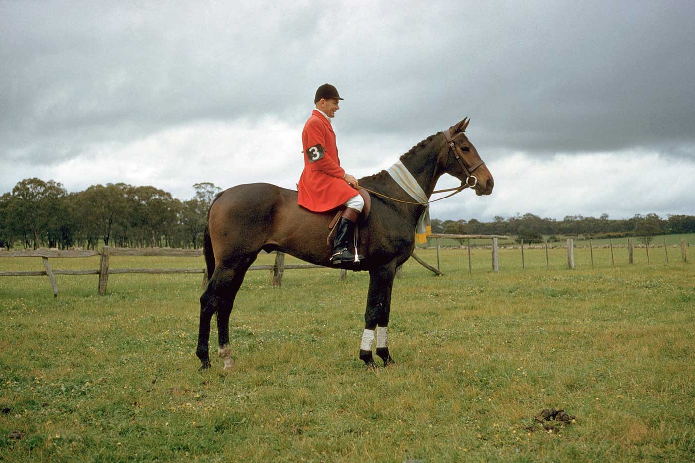 Neale and Mirrabooka, the winning partnership at the one-day event at Great Auclum International, in Berkshire, England, 1960. - click to view larger image